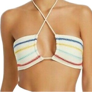 Dolce Vita Crochet Bandeau Bikini Top NWT